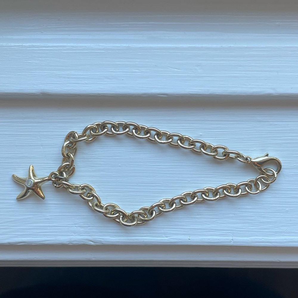 Gold starfish charm bracelet | 3 for $10